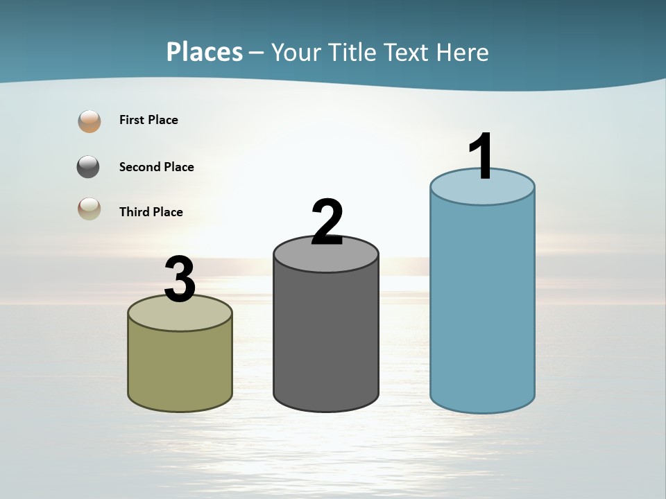 The Sun Is Setting Over The Ocean Powerpoint Template PowerPoint Template