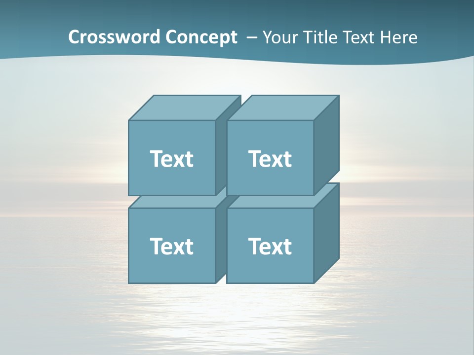 The Sun Is Setting Over The Ocean Powerpoint Template PowerPoint Template