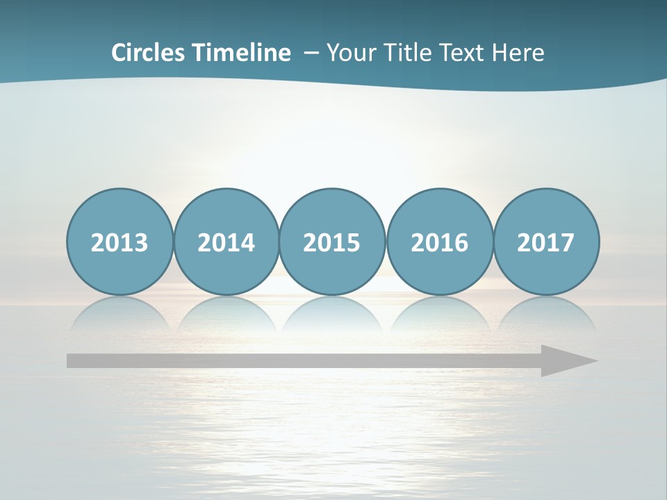 The Sun Is Setting Over The Ocean Powerpoint Template PowerPoint Template