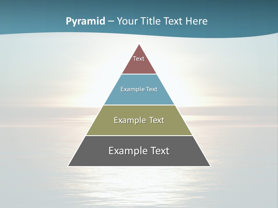 The Sun Is Setting Over The Ocean Powerpoint Template PowerPoint Template