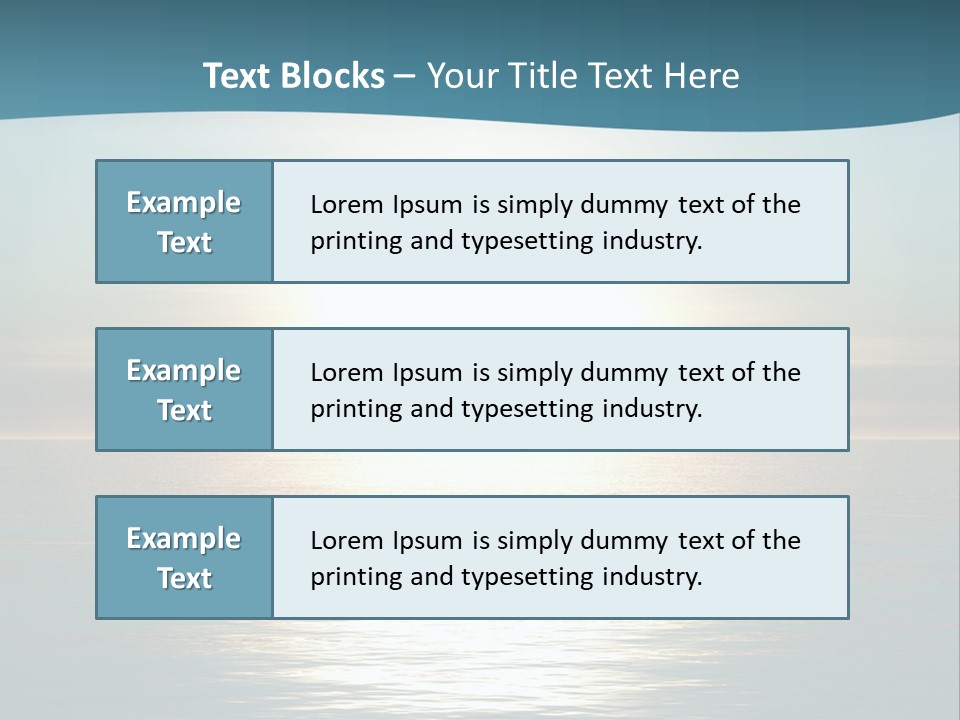 The Sun Is Setting Over The Ocean Powerpoint Template PowerPoint Template