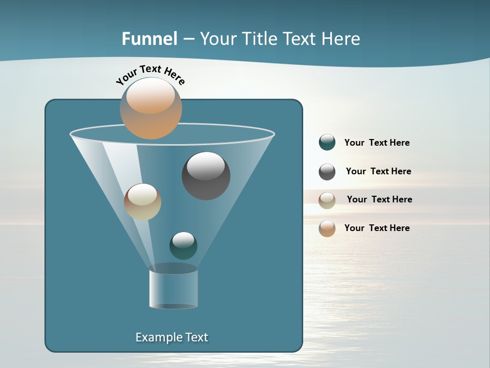 The Sun Is Setting Over The Ocean Powerpoint Template PowerPoint Template