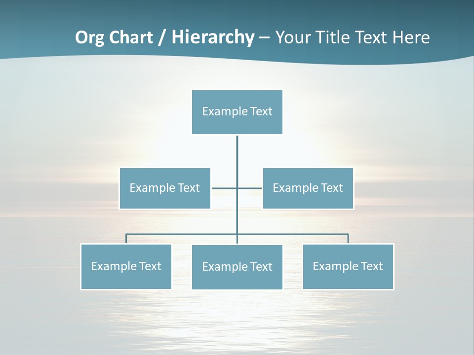 The Sun Is Setting Over The Ocean Powerpoint Template PowerPoint Template