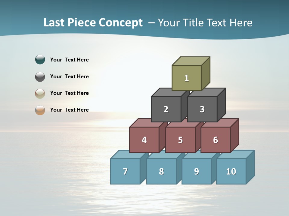 The Sun Is Setting Over The Ocean Powerpoint Template PowerPoint Template