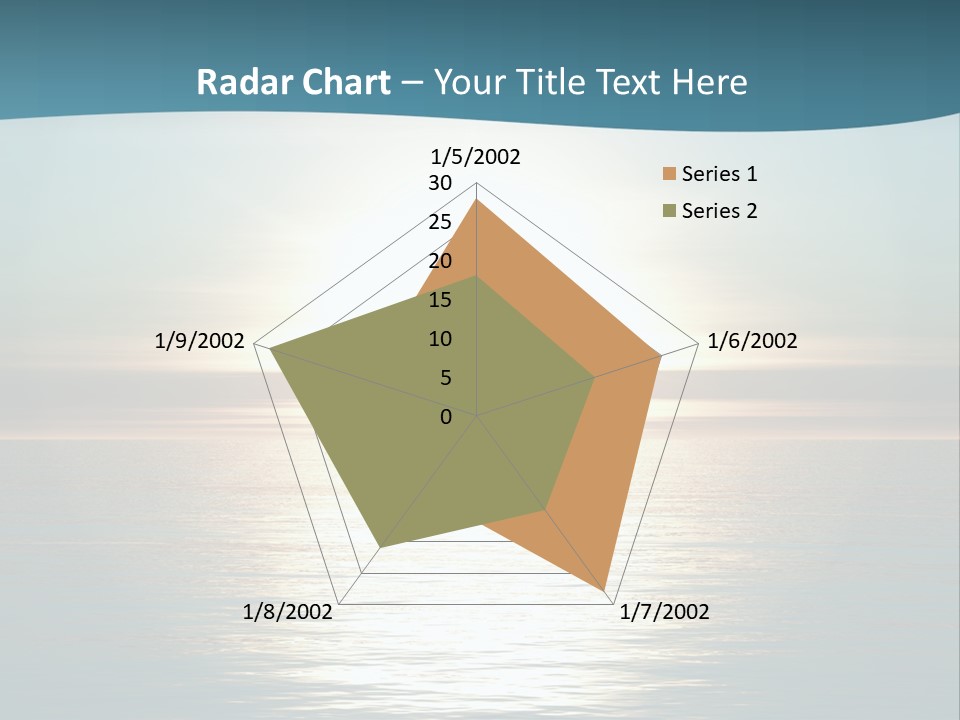 The Sun Is Setting Over The Ocean Powerpoint Template PowerPoint Template