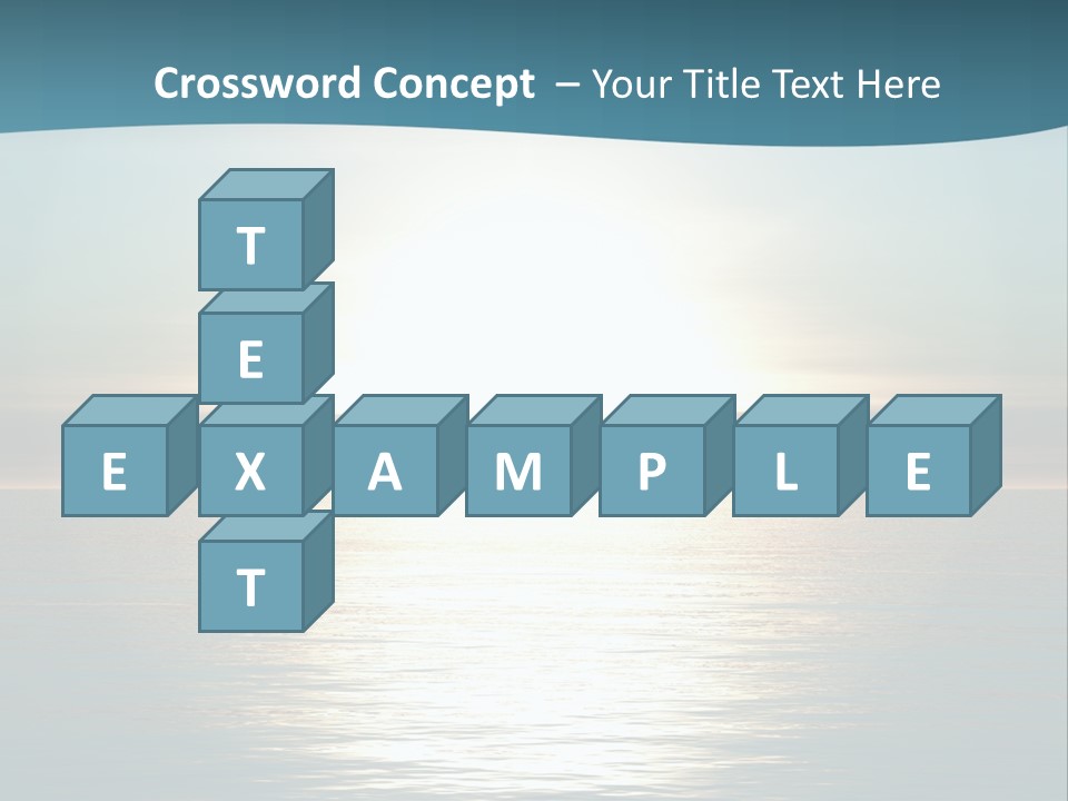 The Sun Is Setting Over The Ocean Powerpoint Template PowerPoint Template