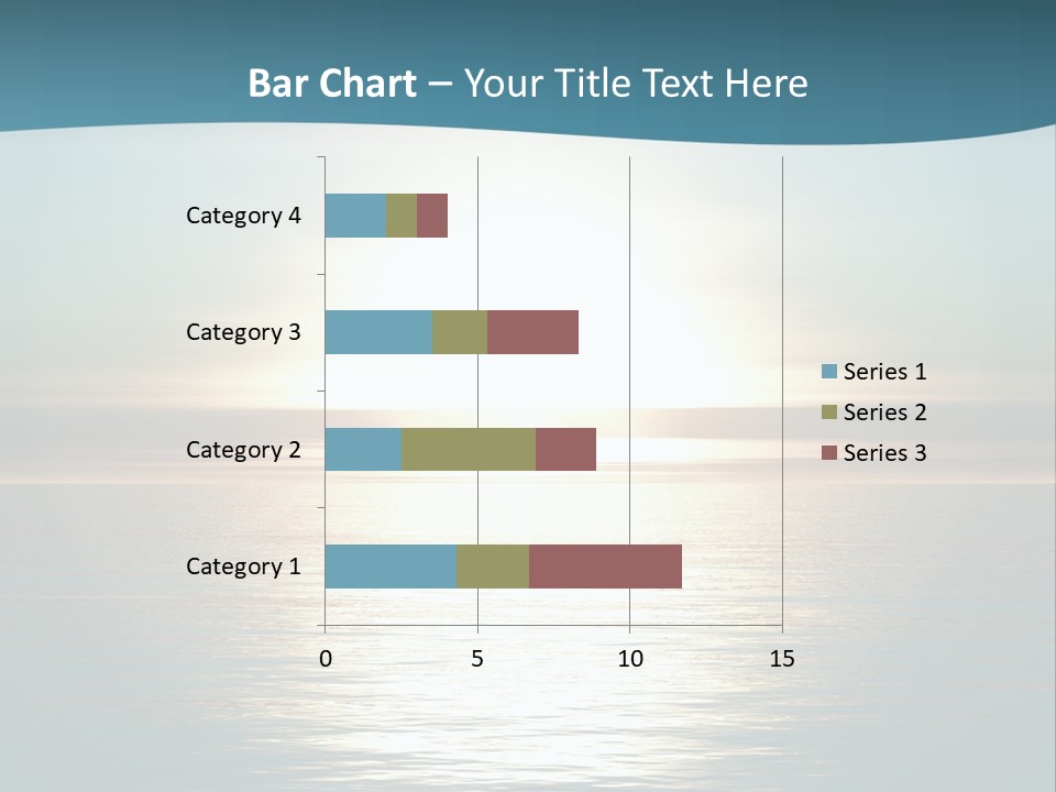 The Sun Is Setting Over The Ocean Powerpoint Template PowerPoint Template