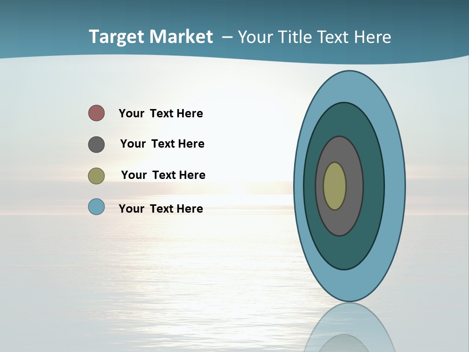 The Sun Is Setting Over The Ocean Powerpoint Template PowerPoint Template