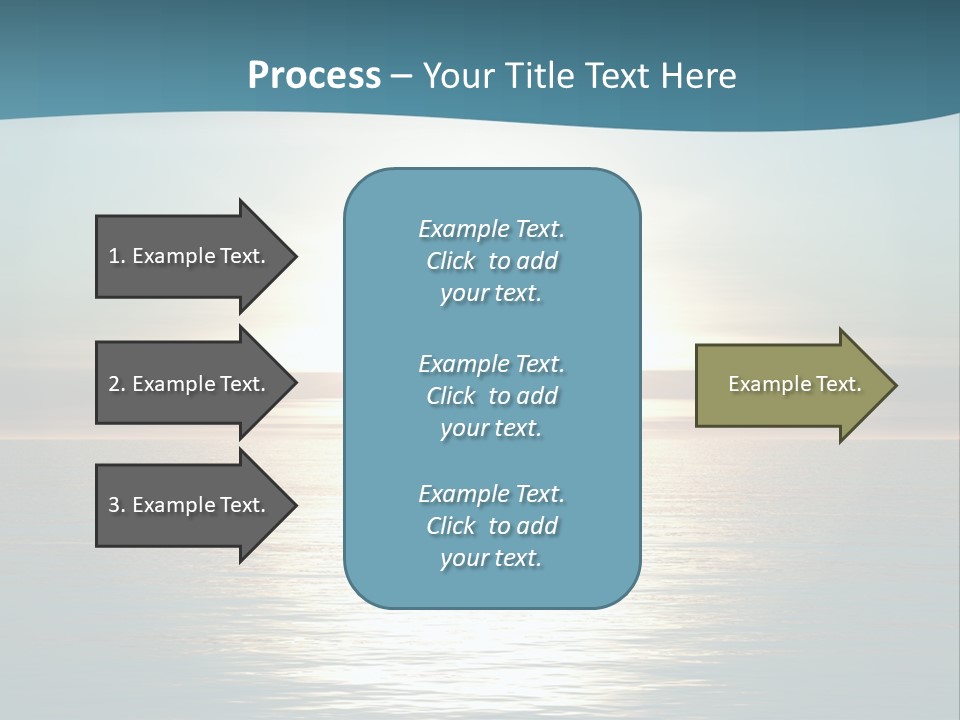 The Sun Is Setting Over The Ocean Powerpoint Template PowerPoint Template