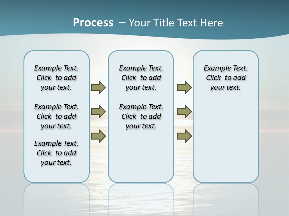 The Sun Is Setting Over The Ocean Powerpoint Template PowerPoint Template
