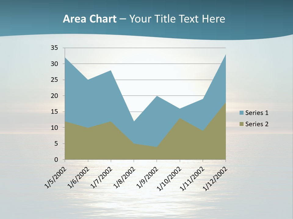 The Sun Is Setting Over The Ocean Powerpoint Template PowerPoint Template