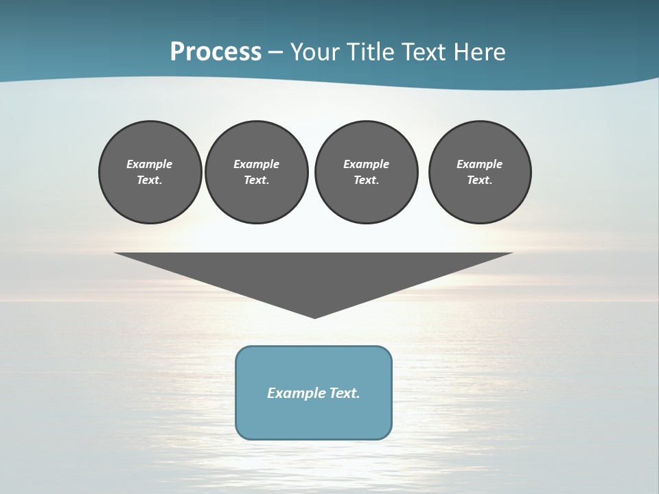 The Sun Is Setting Over The Ocean Powerpoint Template PowerPoint Template