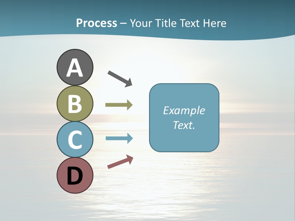 The Sun Is Setting Over The Ocean Powerpoint Template PowerPoint Template