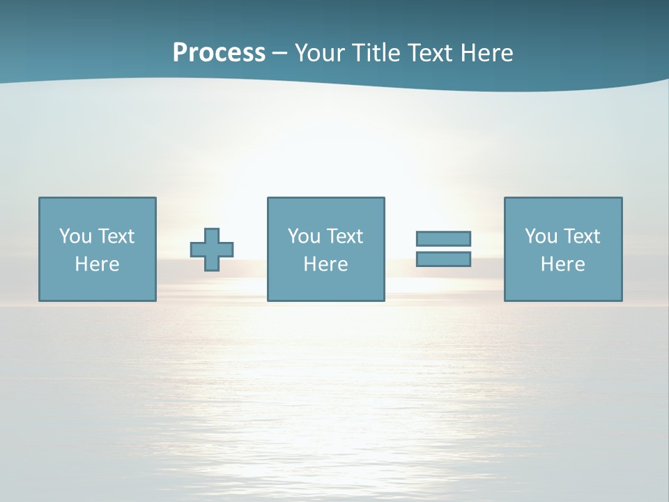 The Sun Is Setting Over The Ocean Powerpoint Template PowerPoint Template