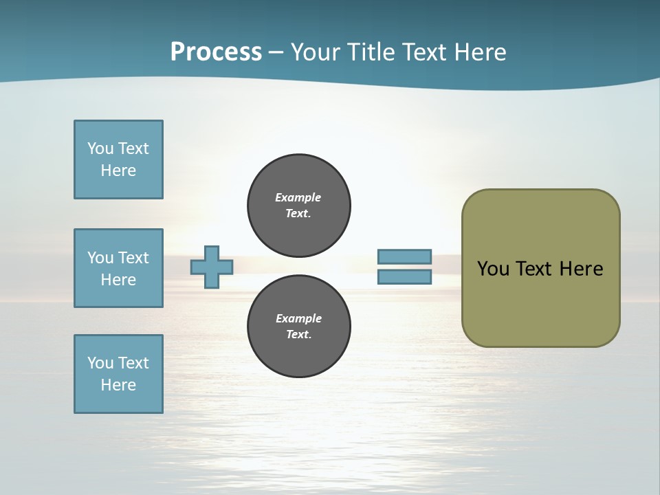 The Sun Is Setting Over The Ocean Powerpoint Template PowerPoint Template