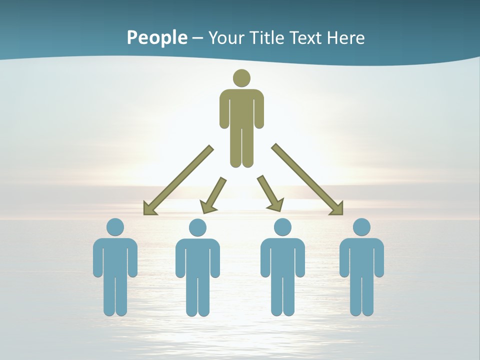 The Sun Is Setting Over The Ocean Powerpoint Template PowerPoint Template