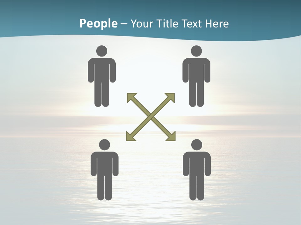 The Sun Is Setting Over The Ocean Powerpoint Template PowerPoint Template