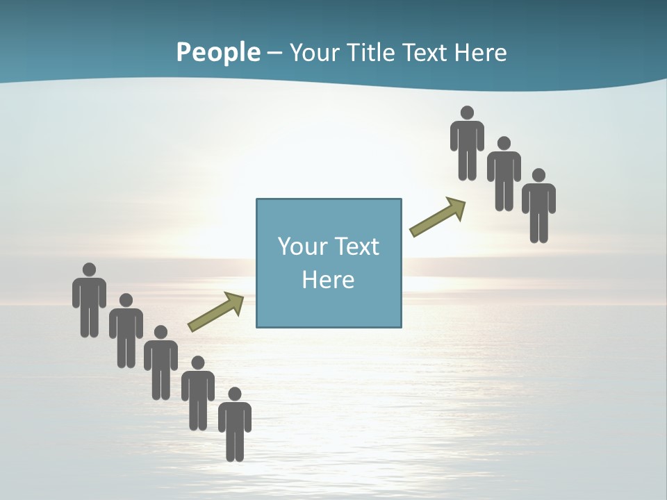 The Sun Is Setting Over The Ocean Powerpoint Template PowerPoint Template