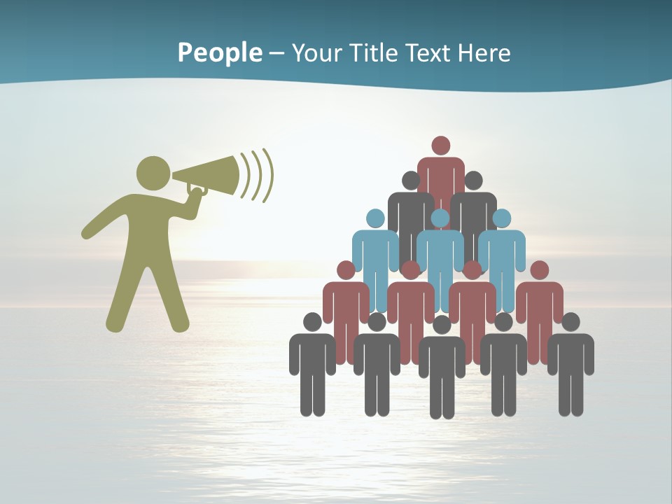 The Sun Is Setting Over The Ocean Powerpoint Template PowerPoint Template