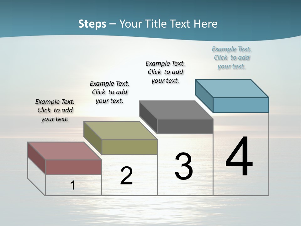 The Sun Is Setting Over The Ocean Powerpoint Template PowerPoint Template