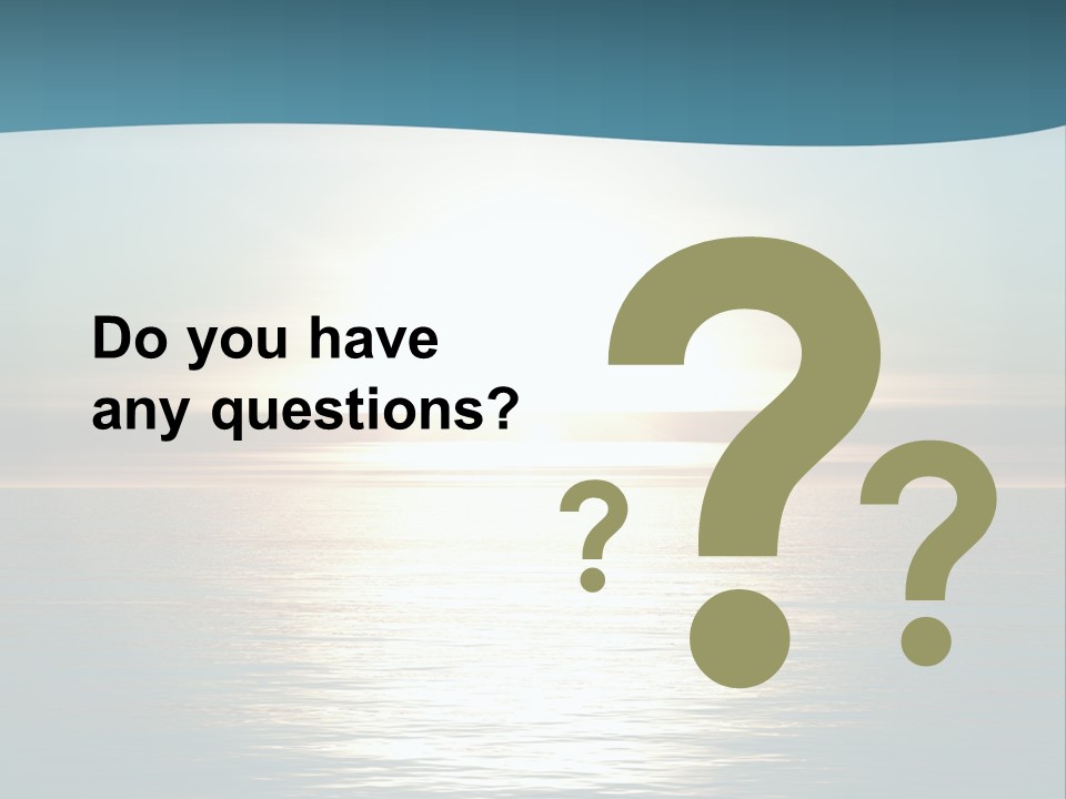 The Sun Is Setting Over The Ocean Powerpoint Template PowerPoint Template