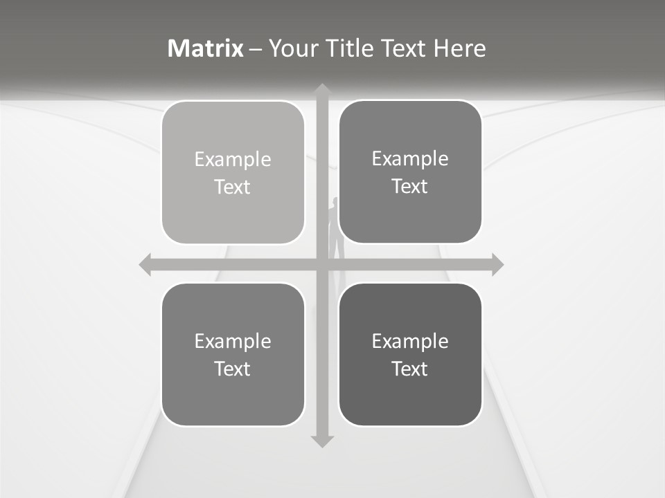 A Person Standing On A Road With A White Background PowerPoint Template