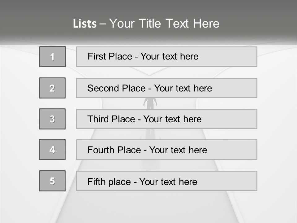 A Person Standing On A Road With A White Background PowerPoint Template