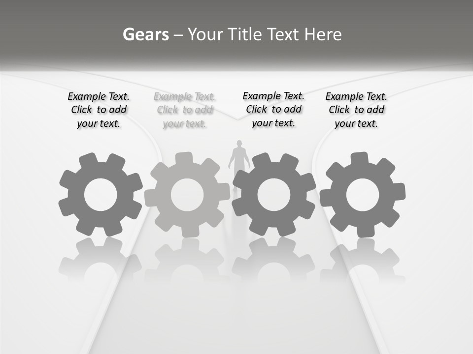 A Person Standing On A Road With A White Background PowerPoint Template