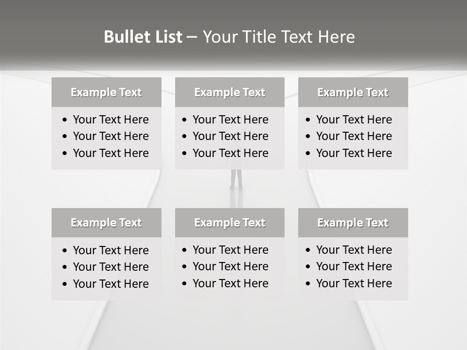 A Person Standing On A Road With A White Background PowerPoint Template
