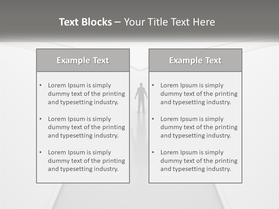 A Person Standing On A Road With A White Background PowerPoint Template
