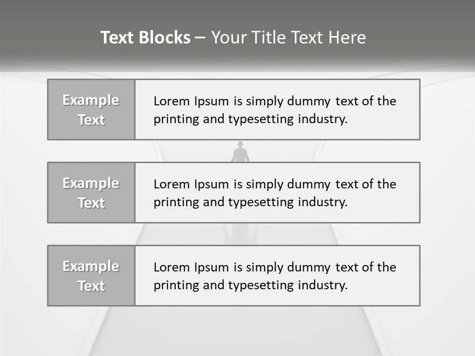 A Person Standing On A Road With A White Background PowerPoint Template