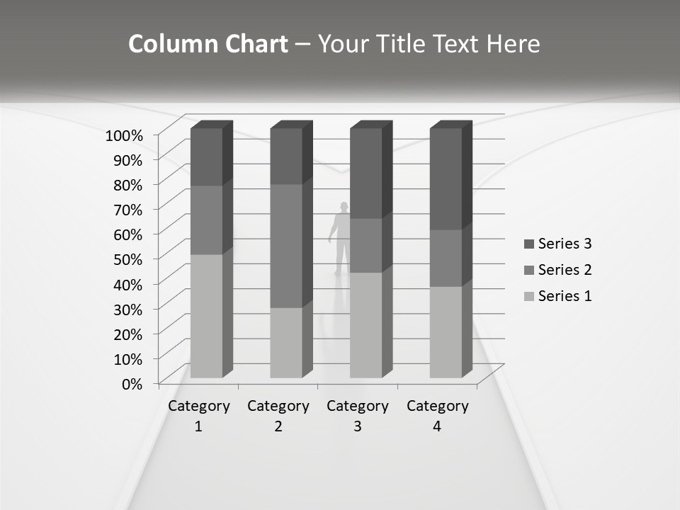 A Person Standing On A Road With A White Background PowerPoint Template