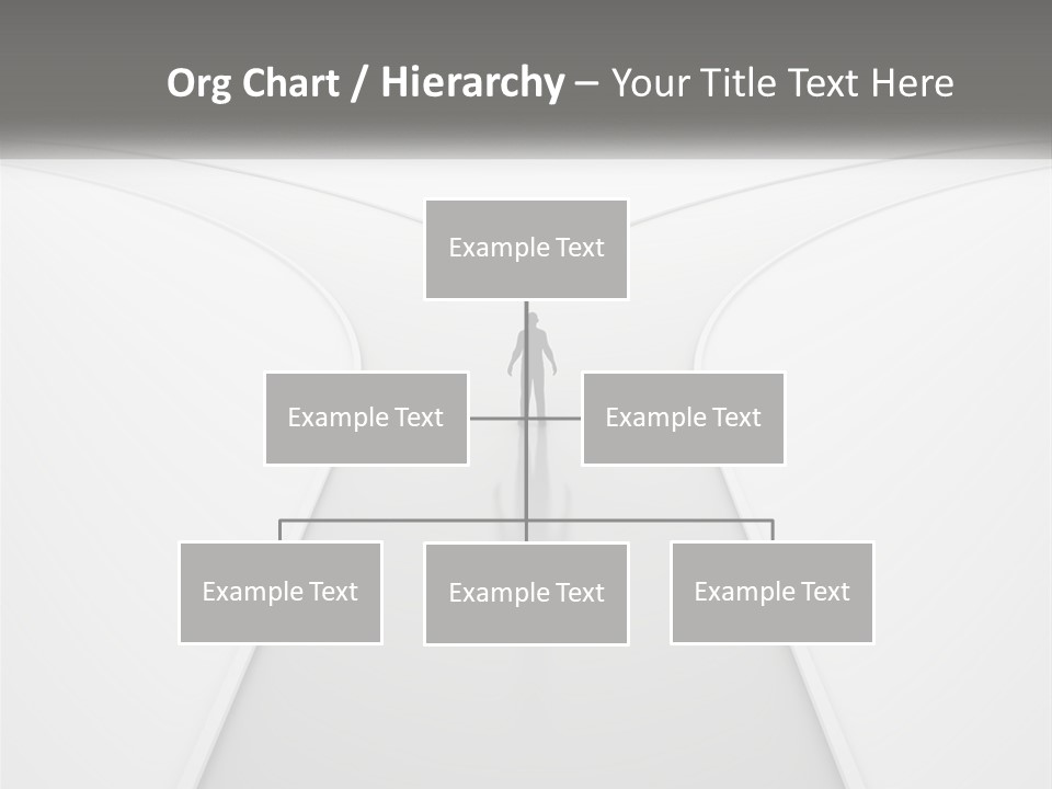 A Person Standing On A Road With A White Background PowerPoint Template