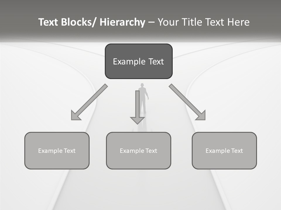 A Person Standing On A Road With A White Background PowerPoint Template