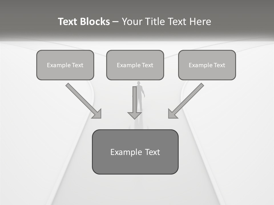 A Person Standing On A Road With A White Background PowerPoint Template