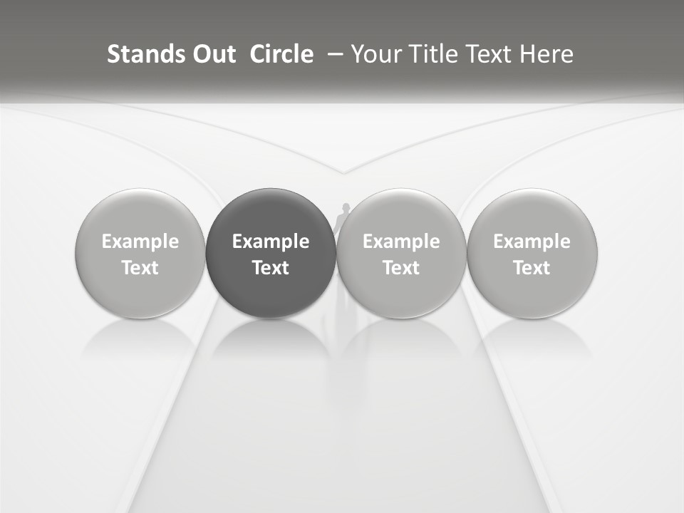 A Person Standing On A Road With A White Background PowerPoint Template