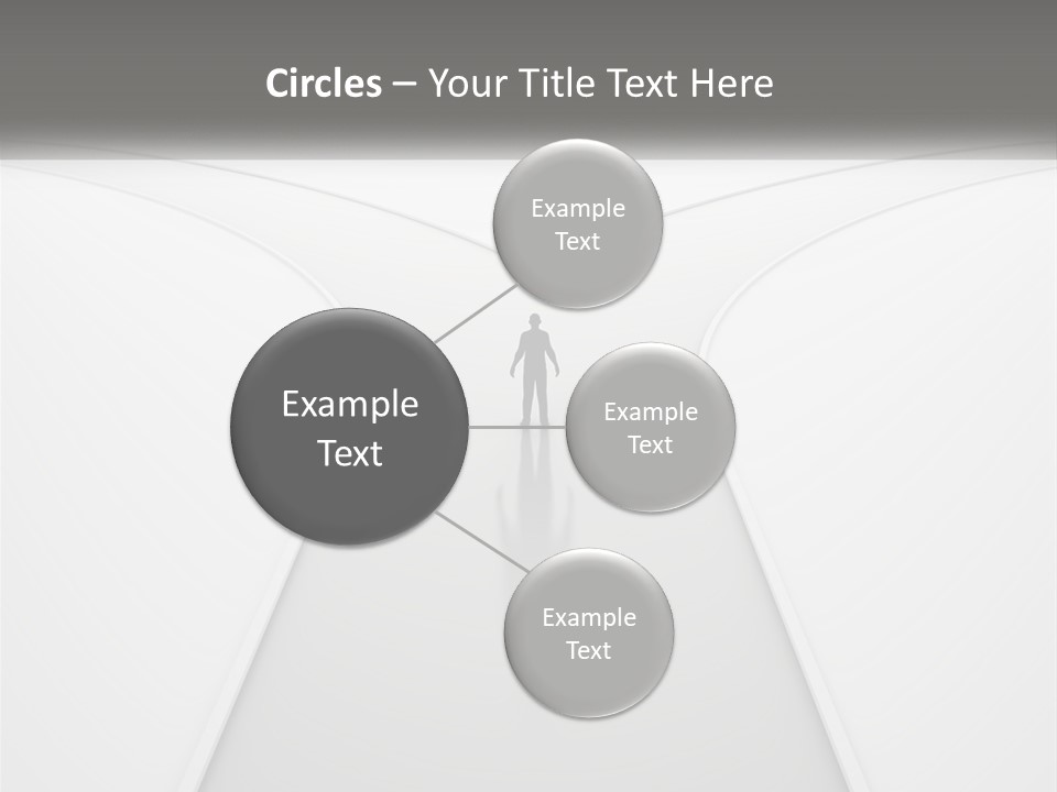 A Person Standing On A Road With A White Background PowerPoint Template