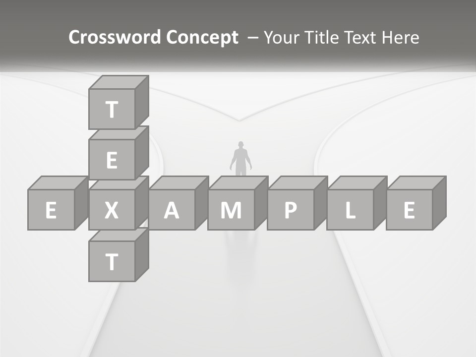 A Person Standing On A Road With A White Background PowerPoint Template