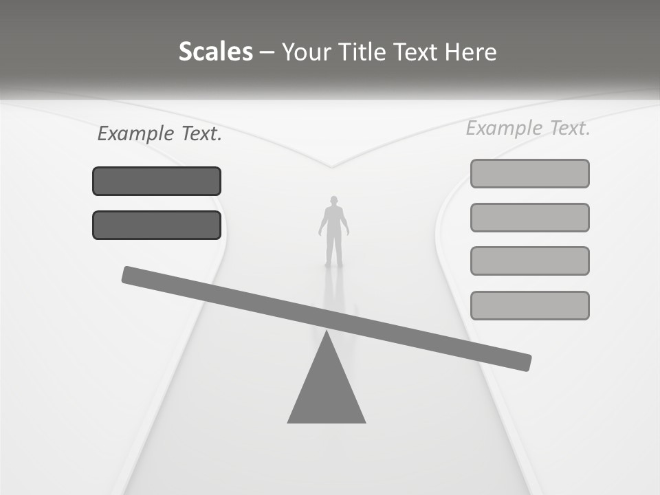 A Person Standing On A Road With A White Background PowerPoint Template