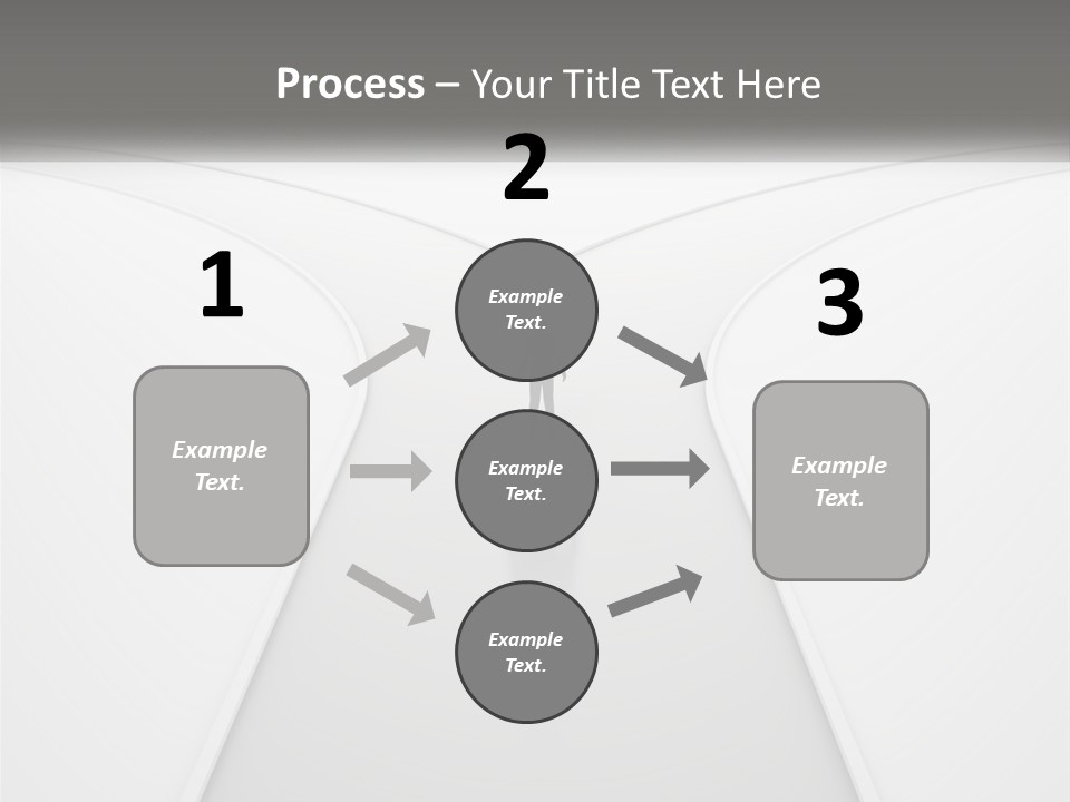 A Person Standing On A Road With A White Background PowerPoint Template