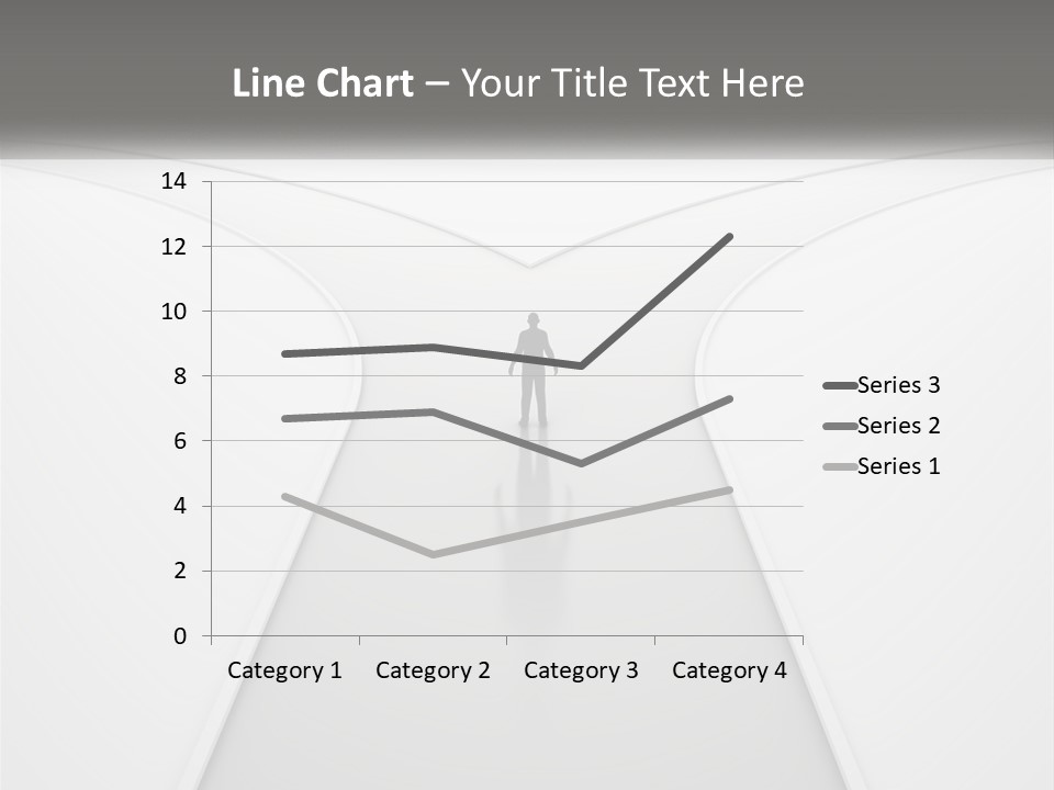 A Person Standing On A Road With A White Background PowerPoint Template