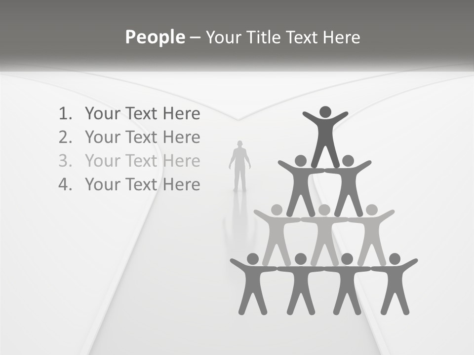 A Person Standing On A Road With A White Background PowerPoint Template