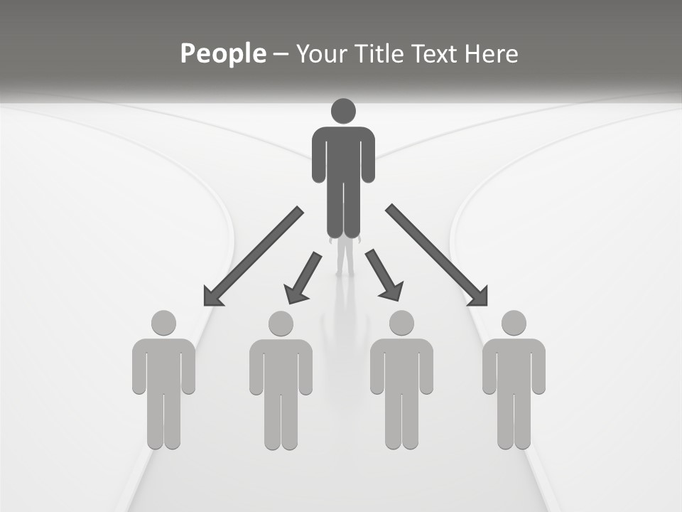 A Person Standing On A Road With A White Background PowerPoint Template