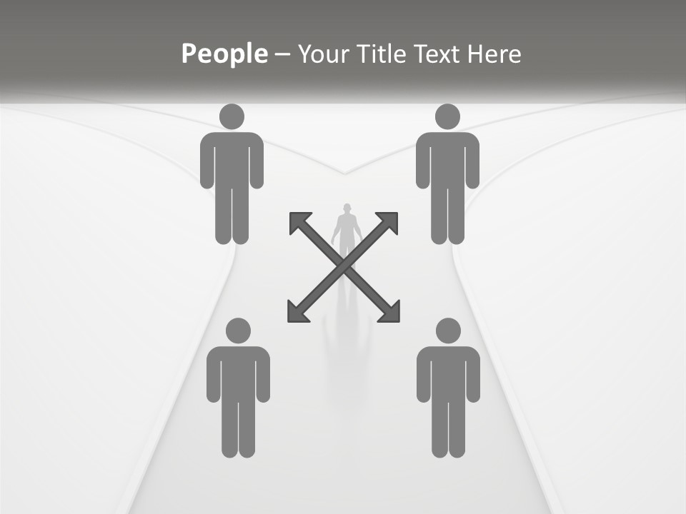 A Person Standing On A Road With A White Background PowerPoint Template