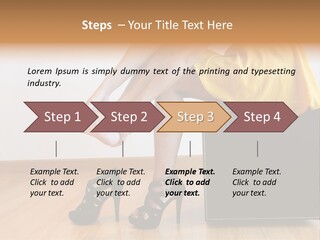 A Woman Sitting On Top Of A Black Suitcase PowerPoint Template