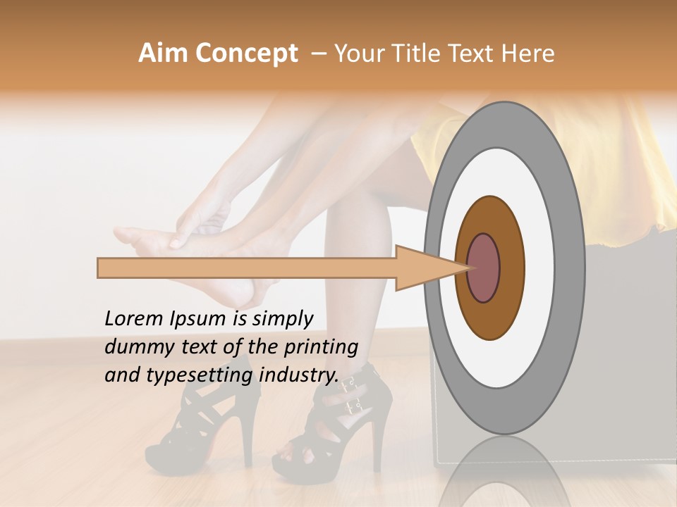 A Woman Sitting On Top Of A Black Suitcase PowerPoint Template
