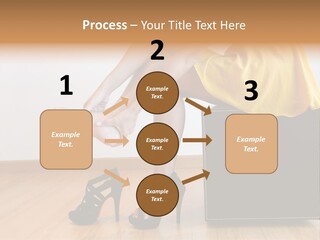 A Woman Sitting On Top Of A Black Suitcase PowerPoint Template
