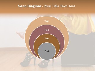 A Woman Sitting On Top Of A Black Suitcase PowerPoint Template