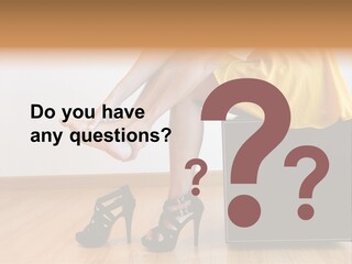 A Woman Sitting On Top Of A Black Suitcase PowerPoint Template