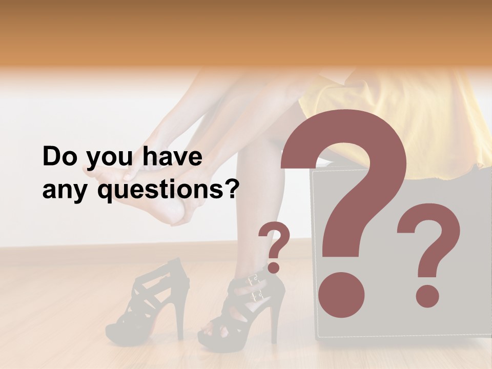 A Woman Sitting On Top Of A Black Suitcase PowerPoint Template